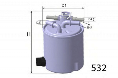 MISFAT m588 -  Топливный фильтр