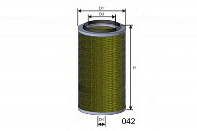 MISFAT r361a -  Воздушный фильтр