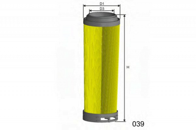 MISFAT r435 -  Воздушный фильтр