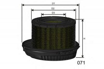 MISFAT r503 -  Воздушный фильтр