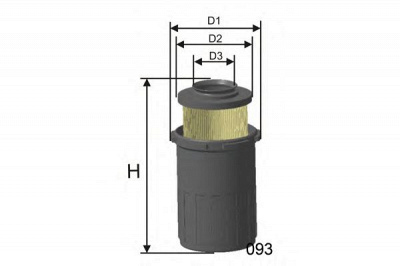 MISFAT r521 -  Воздушный фильтр