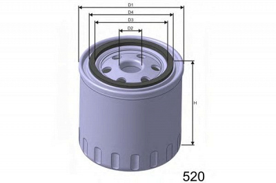 MISFAT z108a -  Масляный фильтр