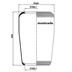 MONTCADA 0161090 -  Кожух пневматической рессоры