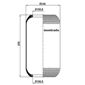 MONTCADA 0161110 -  Кожух пневматической рессоры