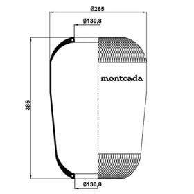 MONTCADA 0161200 -  Кожух пневматической рессоры