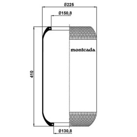 MONTCADA 0161300 -  Кожух пневматической рессоры