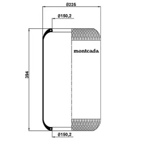 MONTCADA 0161320 -  Кожух пневматической рессоры