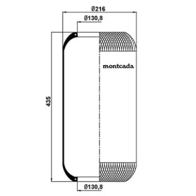 MONTCADA 0161360 -  Кожух пневматической рессоры