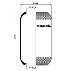 MONTCADA 0161530 -  Кожух пневматической рессоры