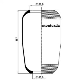 MONTCADA 0161590 -  Кожух пневматической рессоры