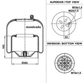 MONTCADA 0163270 -  Кожух пневматической рессоры