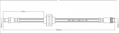 MOTAQUIP lvbh1551 -  Тормозной шланг