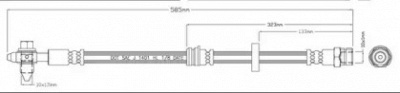 MOTAQUIP lvbh1559 -  Тормозной шланг