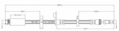 MOTAQUIP lvbh1572 -  Тормозной шланг