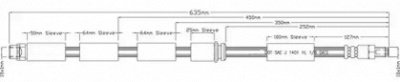 MOTAQUIP lvbh1611 -  Тормозной шланг
