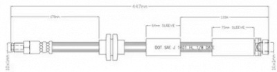 MOTAQUIP lvbh1618 -  Тормозной шланг