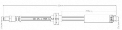 MOTAQUIP lvbh1619 -  Тормозной шланг