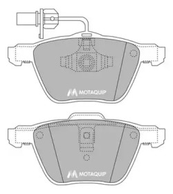 MOTAQUIP lvxl1043 -  Комплект тормозных колодок, дисковый тормоз