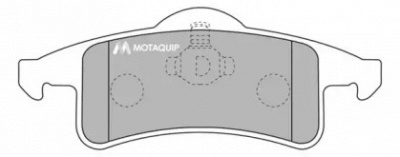 MOTAQUIP lvxl1051 -  Комплект тормозных колодок, дисковый тормоз