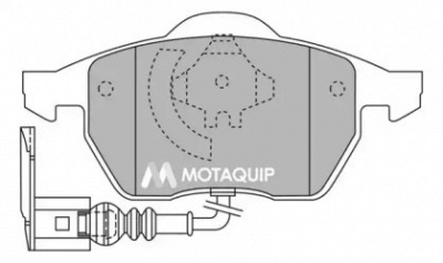 MOTAQUIP lvxl1125 -  Комплект тормозных колодок, дисковый тормоз