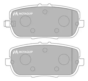 MOTAQUIP lvxl1174 -  Комплект тормозных колодок, дисковый тормоз