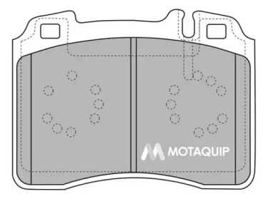 MOTAQUIP lvxl121 -  Комплект тормозных колодок, дисковый тормоз