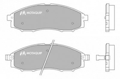 MOTAQUIP lvxl1225 -  Комплект тормозных колодок, дисковый тормоз