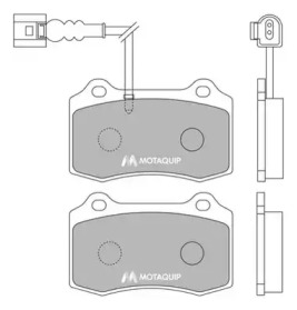 MOTAQUIP lvxl1230 -  Комплект тормозных колодок, дисковый тормоз