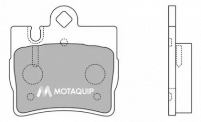 MOTAQUIP lvxl1235 -  Комплект тормозных колодок, дисковый тормоз
