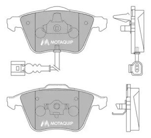 MOTAQUIP lvxl1264 -  Комплект тормозных колодок, дисковый тормоз