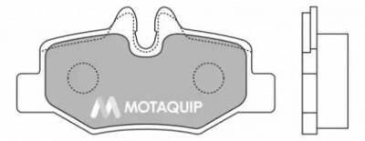 MOTAQUIP lvxl1270 -  Комплект тормозных колодок, дисковый тормоз