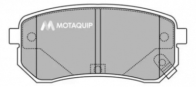 MOTAQUIP lvxl1272 -  Комплект тормозных колодок, дисковый тормоз
