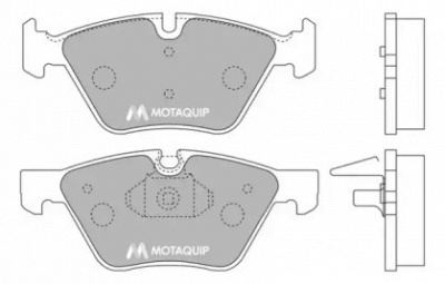 MOTAQUIP lvxl1292 -  Комплект тормозных колодок, дисковый тормоз