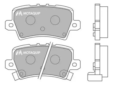 MOTAQUIP lvxl1296 -  Комплект тормозных колодок, дисковый тормоз