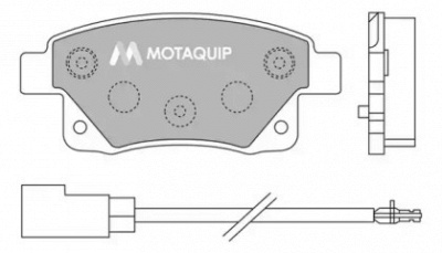 MOTAQUIP lvxl1303 -  Комплект тормозных колодок, дисковый тормоз