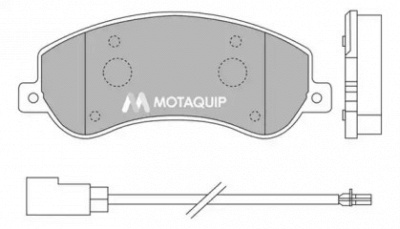 MOTAQUIP lvxl1318 -  Комплект тормозных колодок, дисковый тормоз