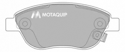 MOTAQUIP lvxl1321 -  Комплект тормозных колодок, дисковый тормоз