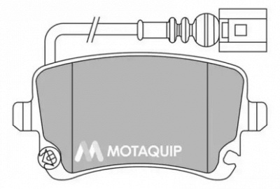MOTAQUIP lvxl1327 -  Комплект тормозных колодок, дисковый тормоз