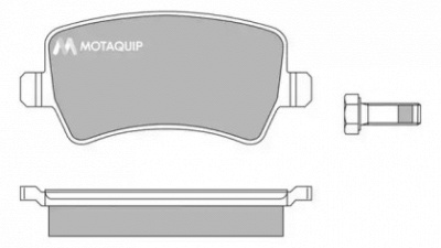 MOTAQUIP lvxl1356 -  Комплект тормозных колодок, дисковый тормоз