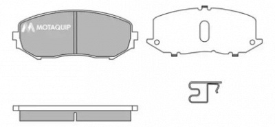 MOTAQUIP lvxl1395 -  Комплект тормозных колодок, дисковый тормоз