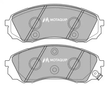 MOTAQUIP lvxl1420 -  Комплект тормозных колодок, дисковый тормоз
