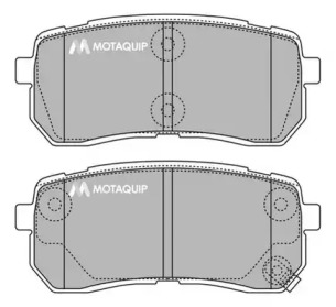 MOTAQUIP lvxl1421 -  Комплект тормозных колодок, дисковый тормоз