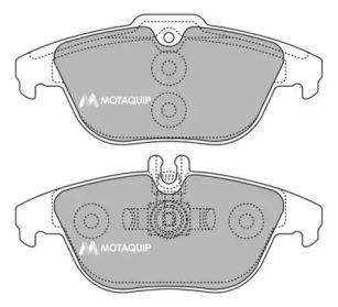 MOTAQUIP lvxl1425 -  Комплект тормозных колодок, дисковый тормоз