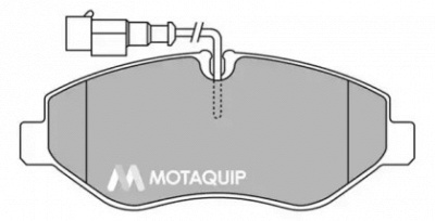 MOTAQUIP lvxl1434 -  Комплект тормозных колодок, дисковый тормоз
