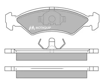 MOTAQUIP lvxl310 -  Комплект тормозных колодок, дисковый тормоз