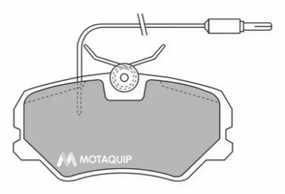 MOTAQUIP lvxl311 -  Комплект тормозных колодок, дисковый тормоз