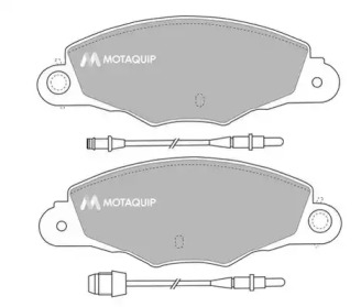 MOTAQUIP lvxl319 -  Комплект тормозных колодок, дисковый тормоз