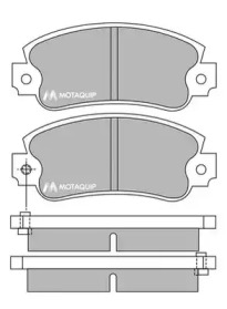 MOTAQUIP lvxl324 -  Комплект тормозных колодок, дисковый тормоз