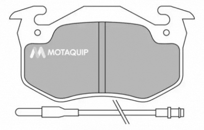 MOTAQUIP lvxl370 -  Комплект тормозных колодок, дисковый тормоз