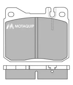 MOTAQUIP lvxl372 -  Комплект тормозных колодок, дисковый тормоз